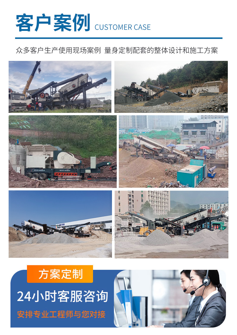 中意礦機移動破碎機客戶現(xiàn)場