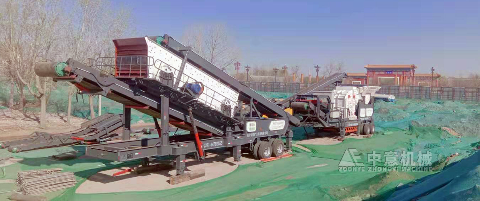 河北日產(chǎn)2000噸移動式渣土粉碎機(jī)投產(chǎn) 建筑垃圾現(xiàn)場變廢為寶